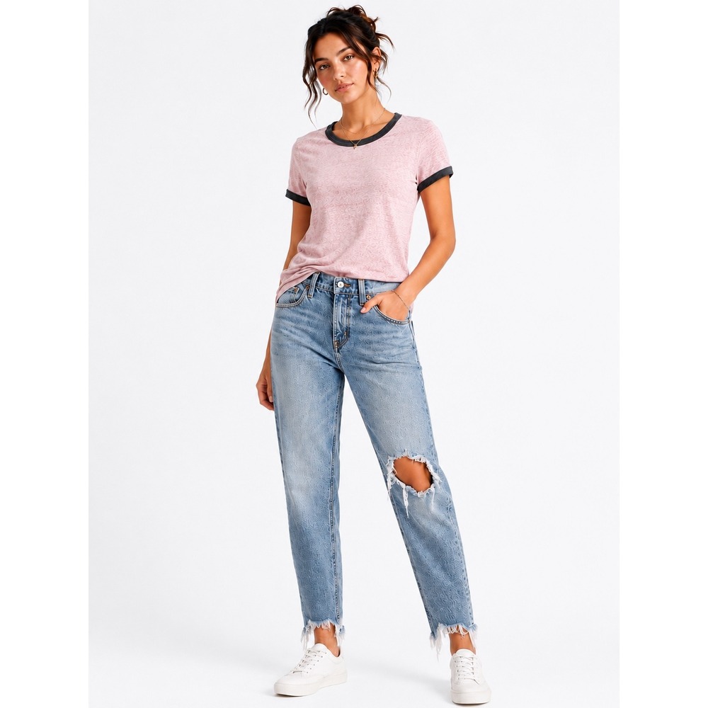American Eagle 90s Skinny Jeans Women 00 Light Blue‎ Distressed Raw Hem Grunge